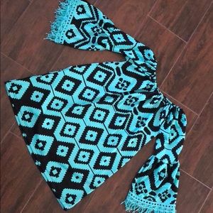 Blue/ Black print tunic dress